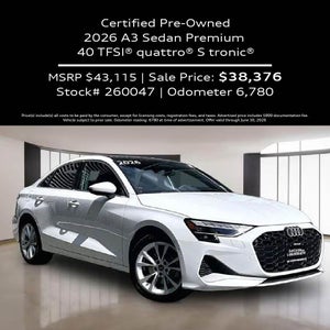 2026 A3 Sedan Premium 40 TFSI® quattro® S tronic®
